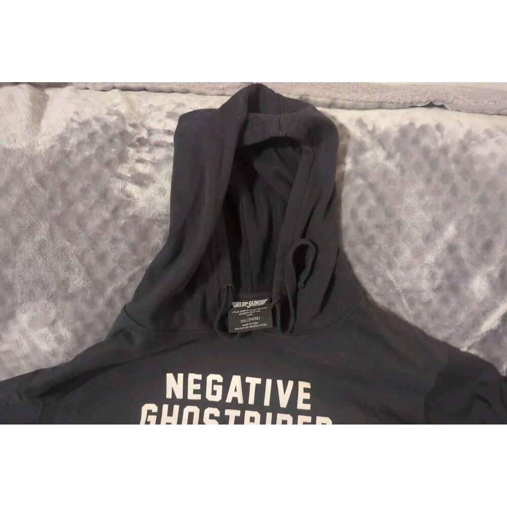 Top Gun Negative Ghost Rider Black Sweatshirt Hoodie 3XL - Picture 4 of 6